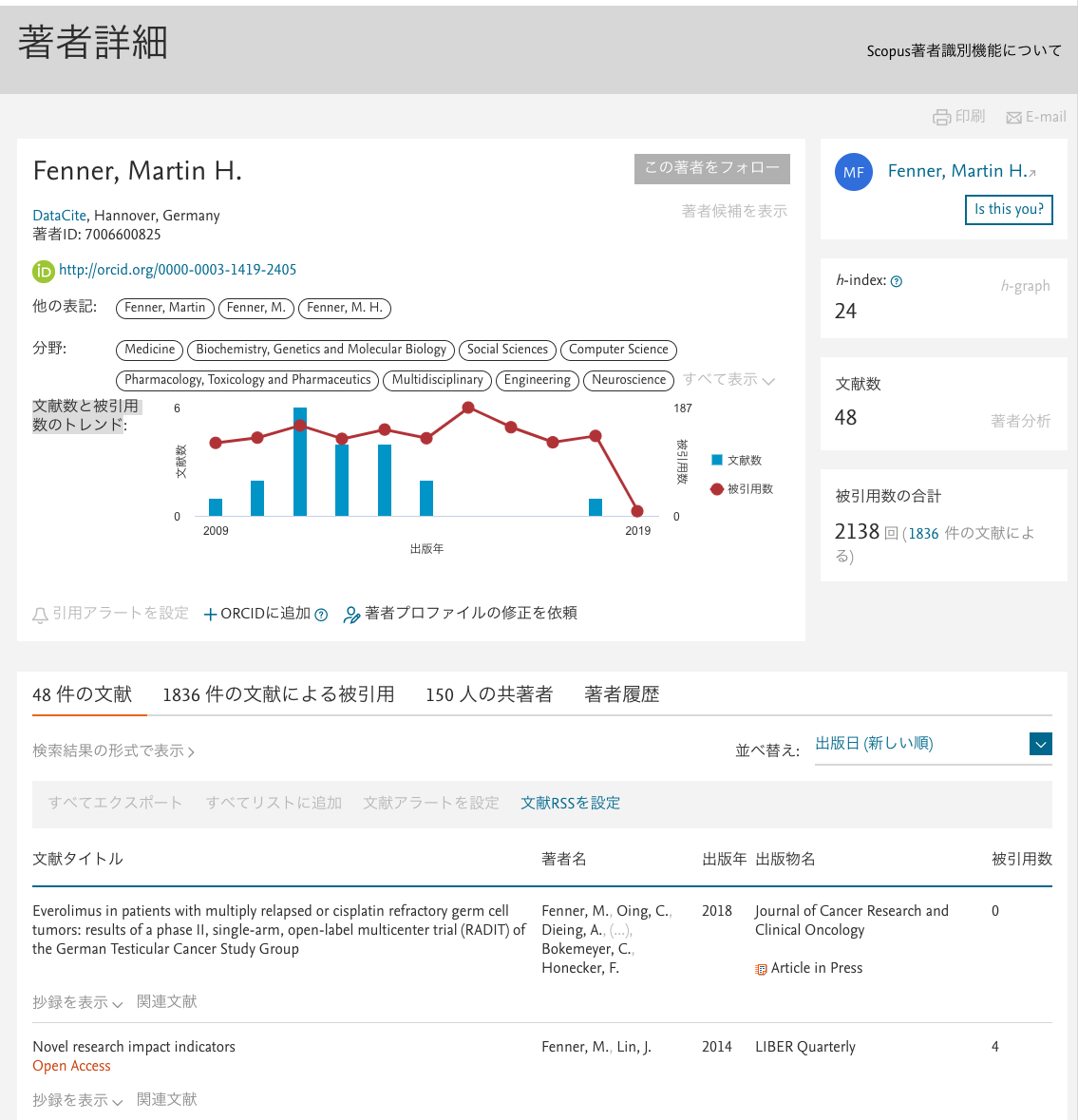 Scopusで自分の著者プロフィールを管理する | 英文校正と論文翻訳の医学英語総合サービス英文校正と論文翻訳の医学英語総合サービス